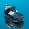 Baby barefoot sandals PONKI BAREFOOT SPLITT BLUE №19-21