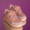 Pantofi barefoot pentru bebeluși **PONKI Barefoot SQUASH II Pudră** №22–25