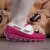 Baby moccasins PONKI CYCLAMENWHITE size 21-25