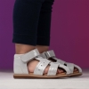 Baby sandals PONKI SARO Silver New №20-25
