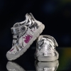 Baby Shoes PONKI BAREFOOT Print Silver №19–21