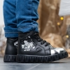 Baby sneakers PONKI Maiden BLACK-SILVER №22-25