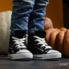 Baby sneakers with luminous sole PONKI CNW-RS BLACK №22-25