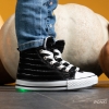 Baby sneakers with luminous sole PONKI CNW-RS BLACK №22-25