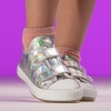 Baby sports shoes with luminous soles PONKI CNW-RS Silver №21-25