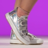 Baby sports shoes with luminous soles PONKI CNW-RS Silver №21-25