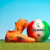 Children's football shoes-centipedes Dugana Orange-Turquoise №31-35