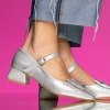 Children's formal high-heeled shoes PONKI BLOSSOM SILVER №31-36