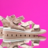 Girls’ Sandals PONKI Stripes Powder Pink №31-36
