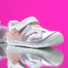 Baby barefoot sandals PONKI BAREFOOT REBBEL WHITE - PURPLE №22-25