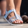Children's sandals PONKI VAGGETA ELITE SILVER №32-36