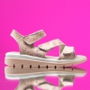 Girls’ Sandals PONKI Stripes Powder Pink №26-30