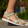 PONKI Amilia Green – Girls’ Leather Sandals №26-30
