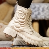 Youth Ankle Boots PONKI ROSES BEIGE, sizes 36-39