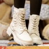 Youth Ankle Boots PONKI ROSES BEIGE, sizes 36-39