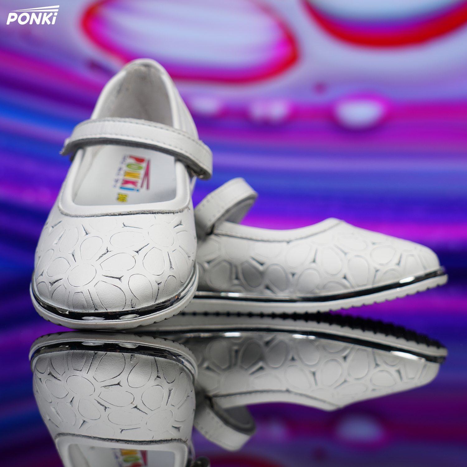 Baby ballerinas PONKI QUITY WHITE №21-25