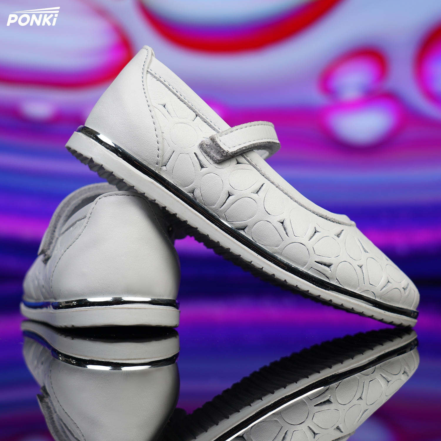 Baby ballerinas PONKI QUITY WHITE №21-25