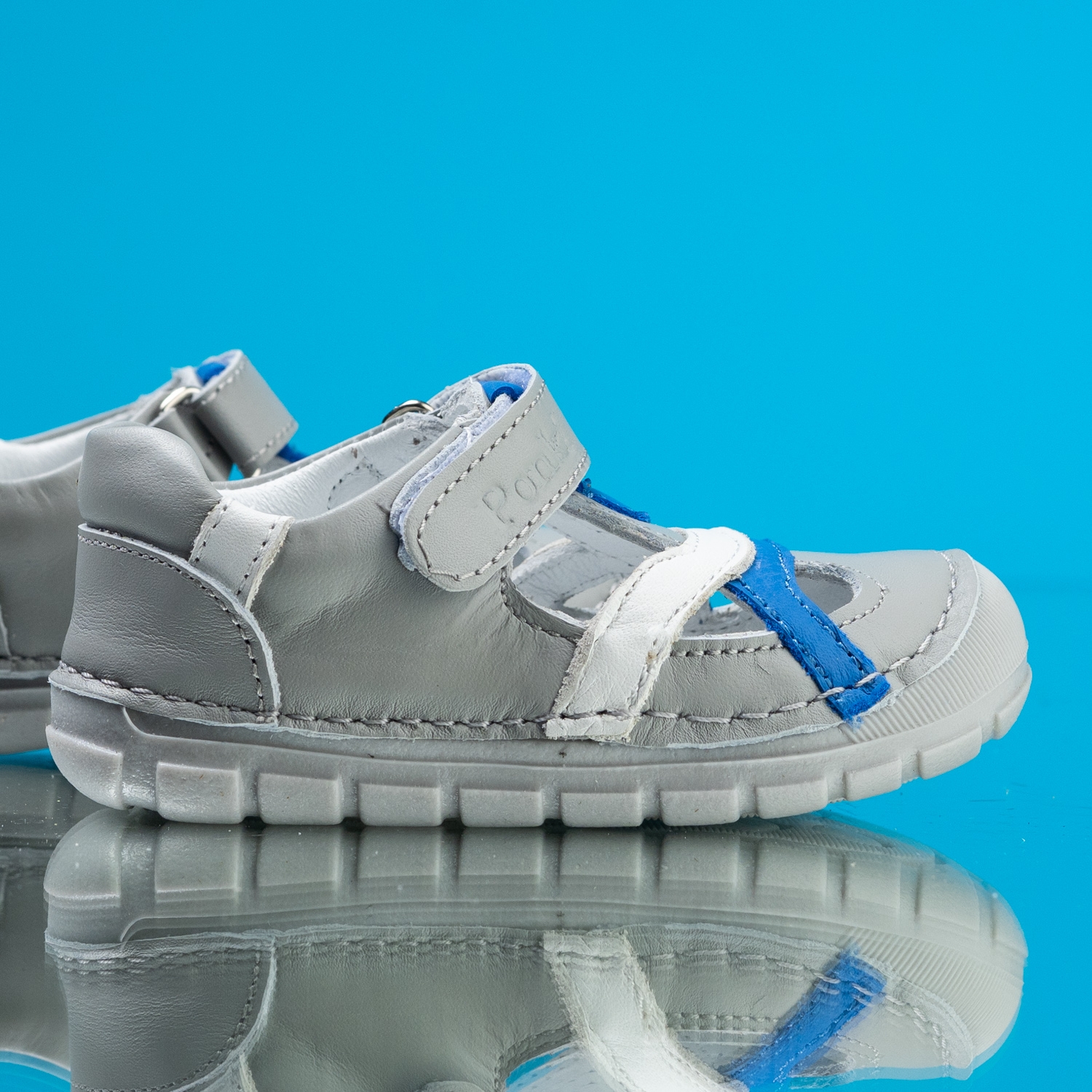 Baby barefoot sandals PONKI BAREFOOT SPLEAR GREY №19-21