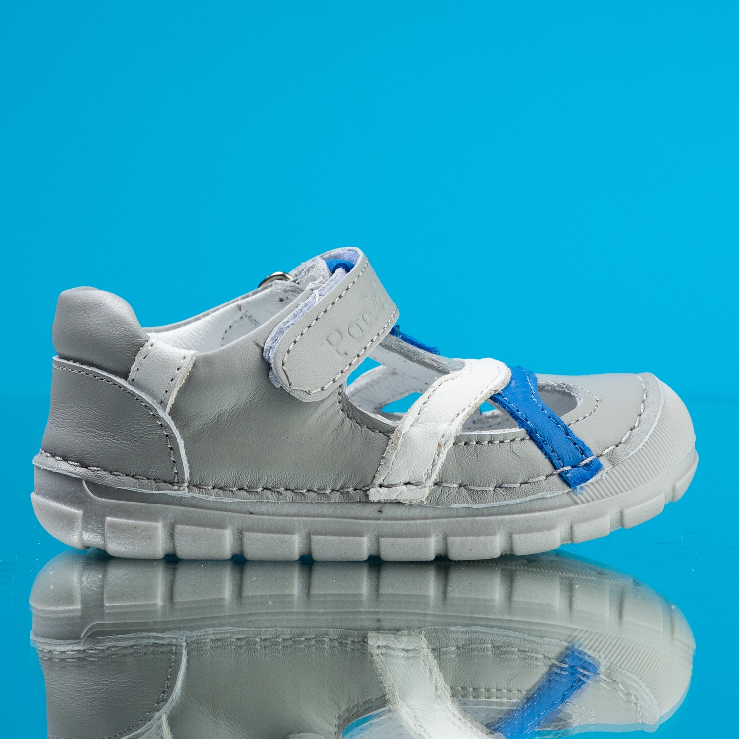 Baby barefoot sandals PONKI BAREFOOT SPLEAR GREY №19-21