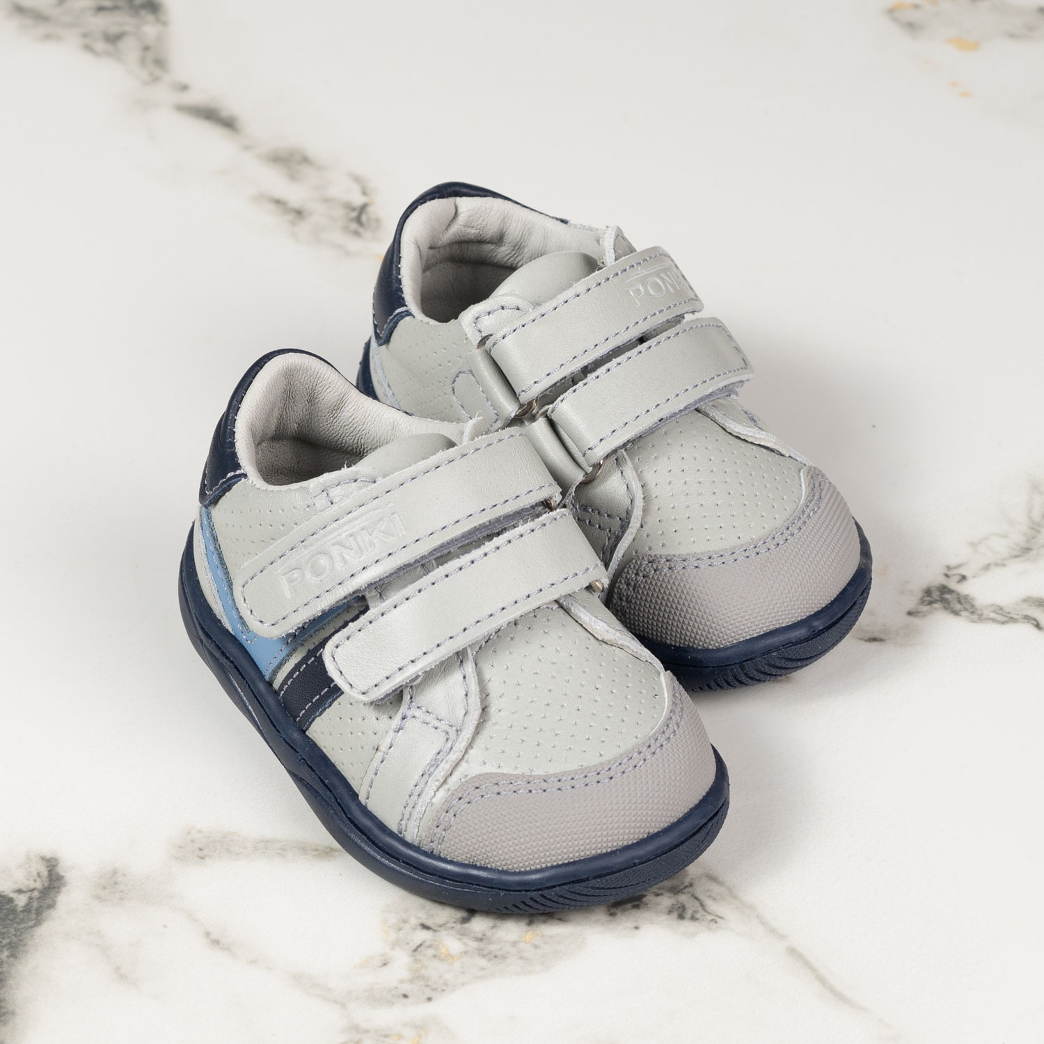 Baby Barefoot Shoes PONKI Barefoot Lignes Grey №19-21