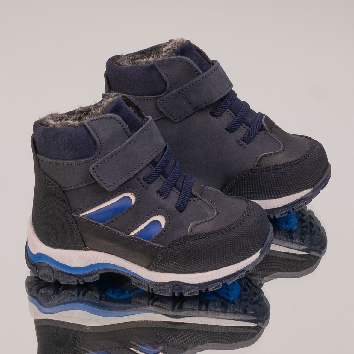 Baby boots for boys PONKI STREET STYLER DARKBLUE №21-25