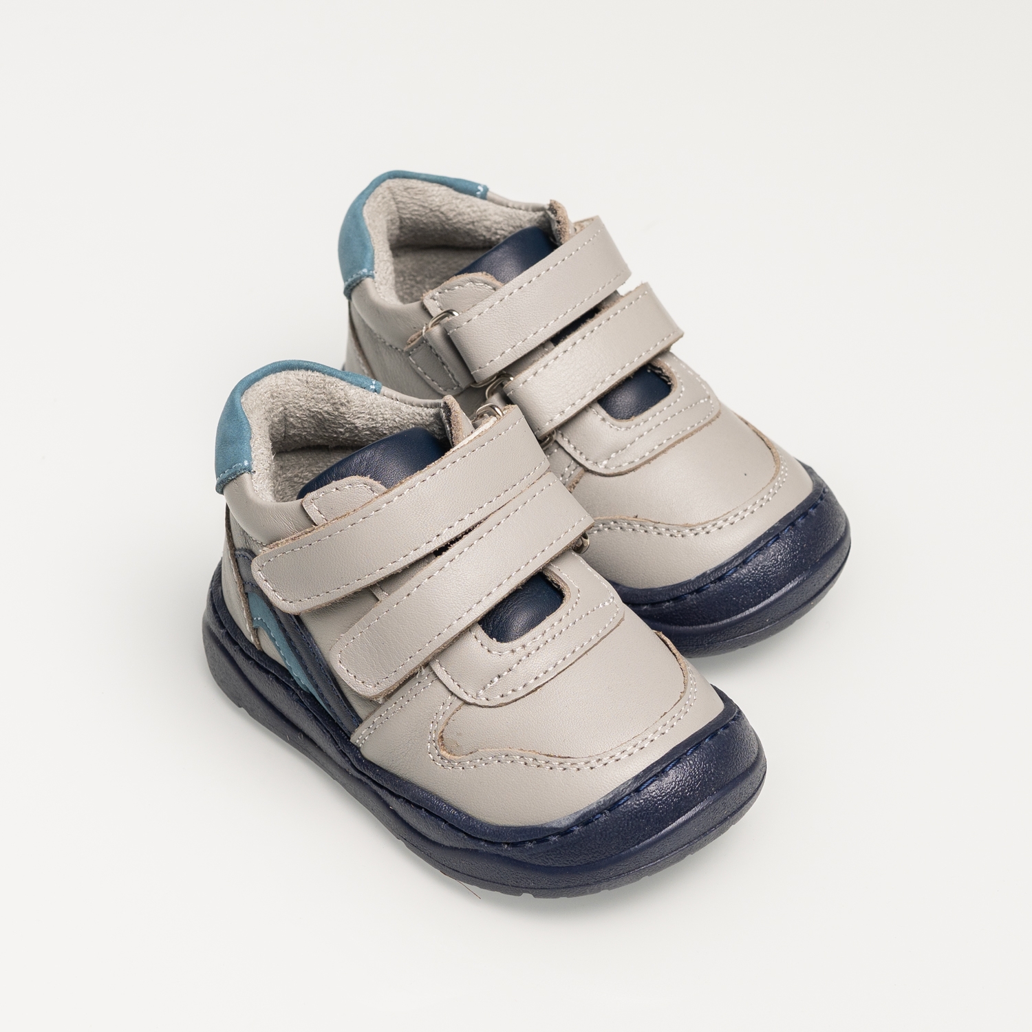 Ghete barefoot pentru bebeluși **PONKI BAREFOOT Spectrum Grey** №19-22