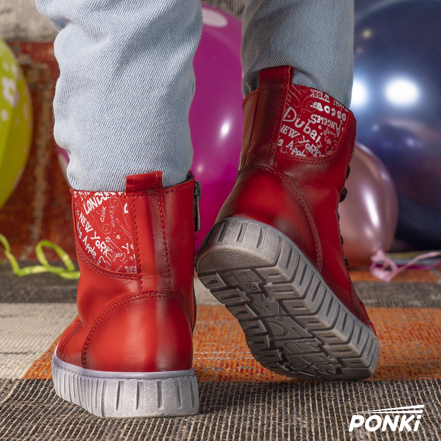 Baby boots PONKI WORLDE RED №22-25