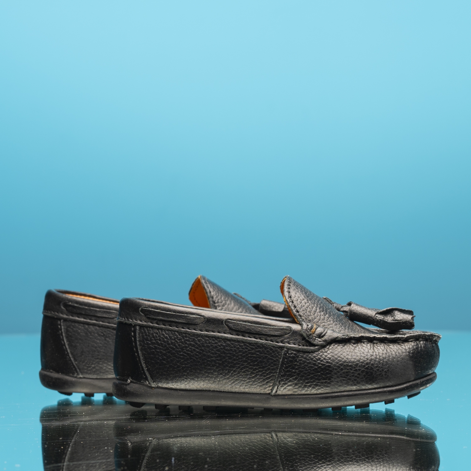 Baby moccasins PONKI ELEGANTE BLACK №22-25
