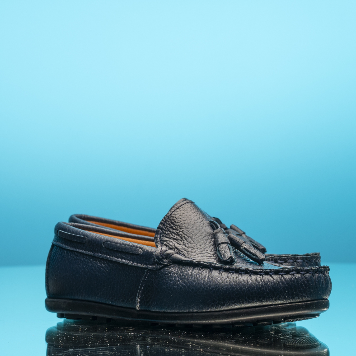 Baby moccasins PONKI ELEGANTE DARKBLUE №22-25