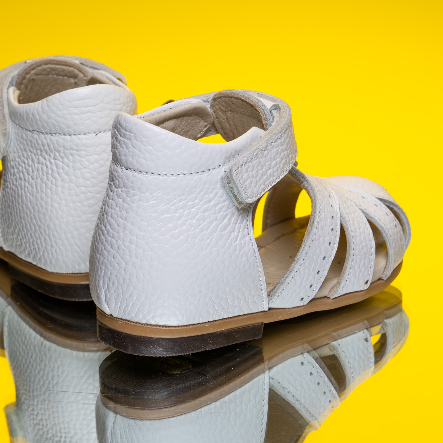 Baby Sandals Bebbini SARO White Size 19-25