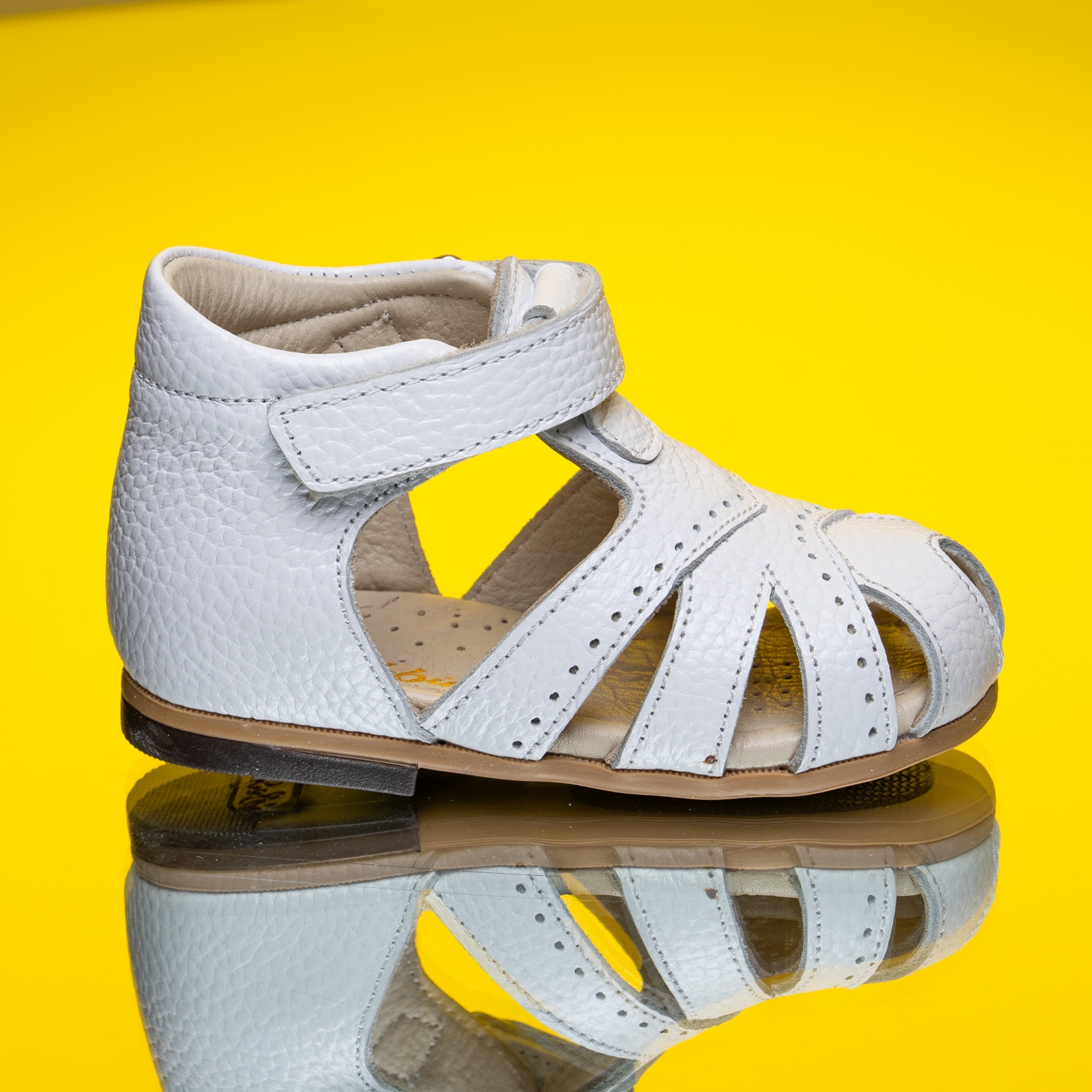 Baby Sandals Bebbini SARO White Size 19-25