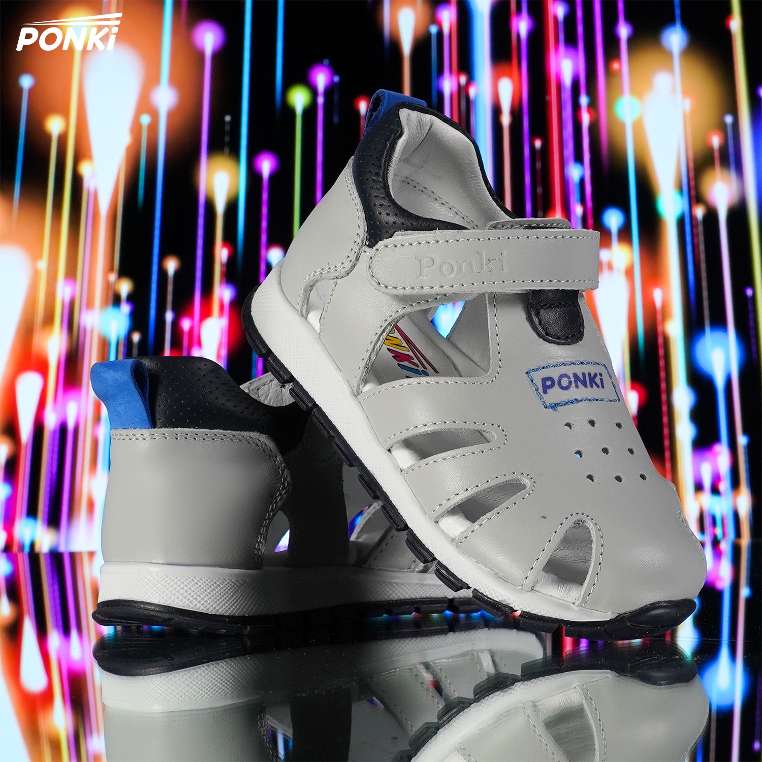 Baby sandals PONKI Adam Gray - B17-9N - №19-25