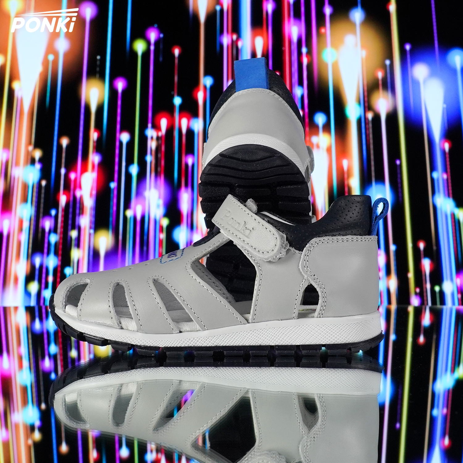 Baby sandals PONKI Adam Gray - B17-9N - №19-25