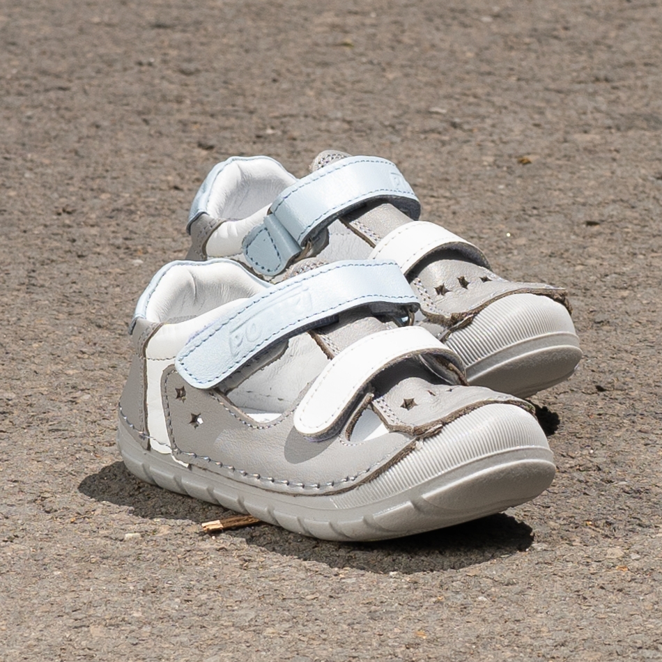 Baby sandals PONKI BAREFOOT STELLAR GREY №19-21