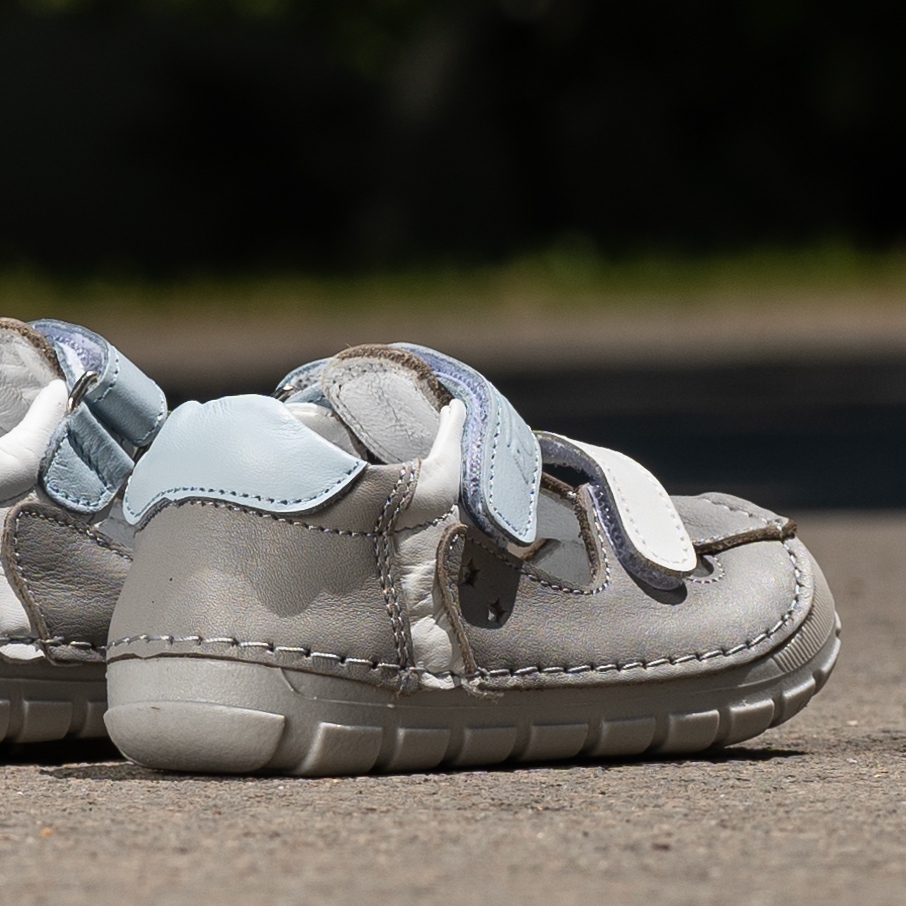 Baby sandals PONKI BAREFOOT STELLAR GREY №19-21