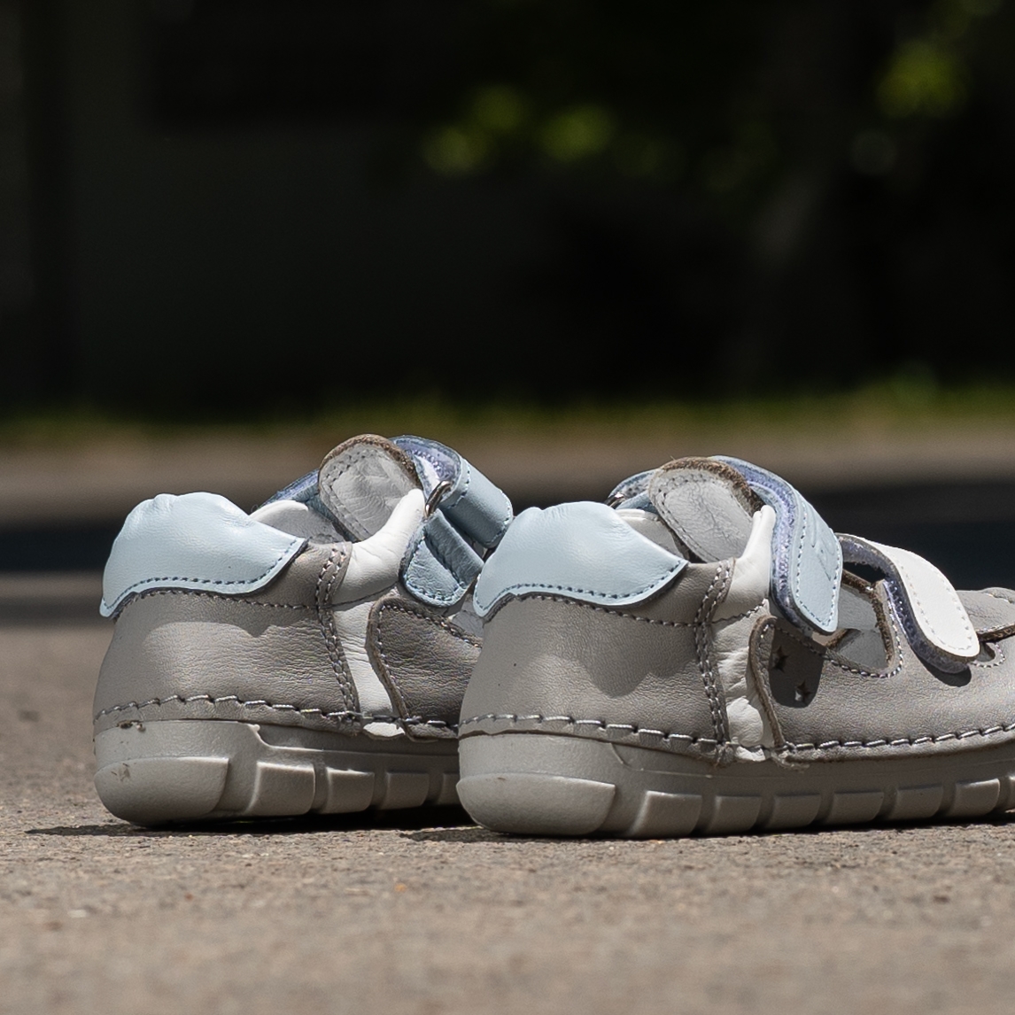 Baby sandals PONKI BAREFOOT STELLAR GREY №19-21