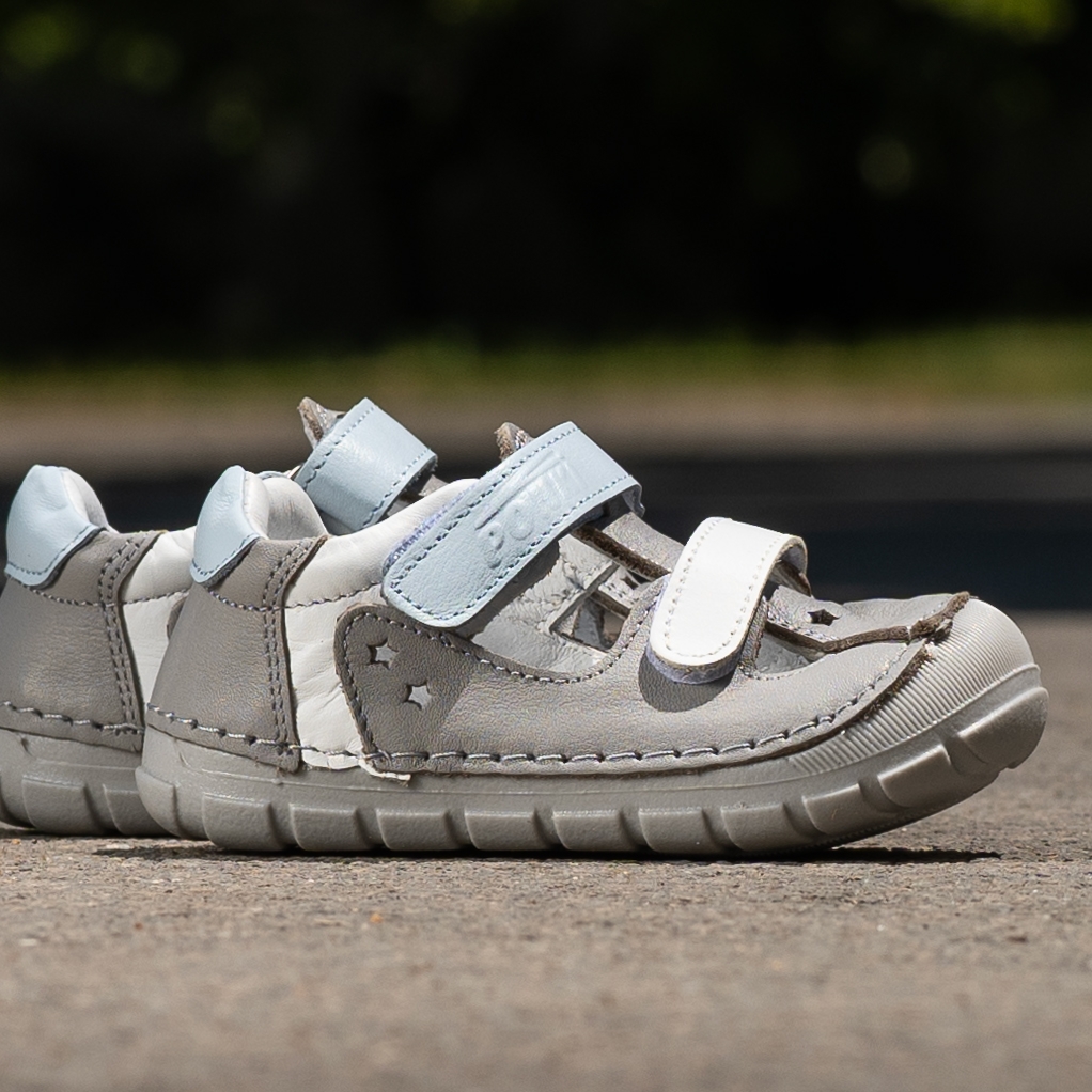 Baby sandals PONKI BAREFOOT STELLAR GREY №19-21