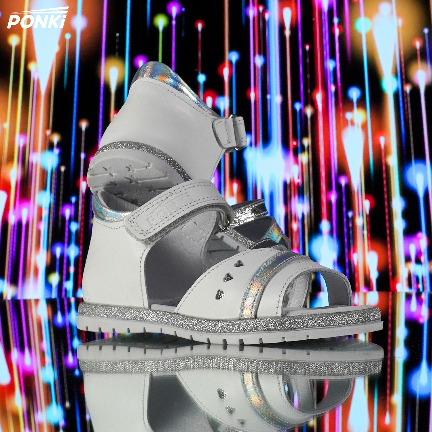 Baby sandals PONKI BORBOLETA White - PP546-2 - №21-25