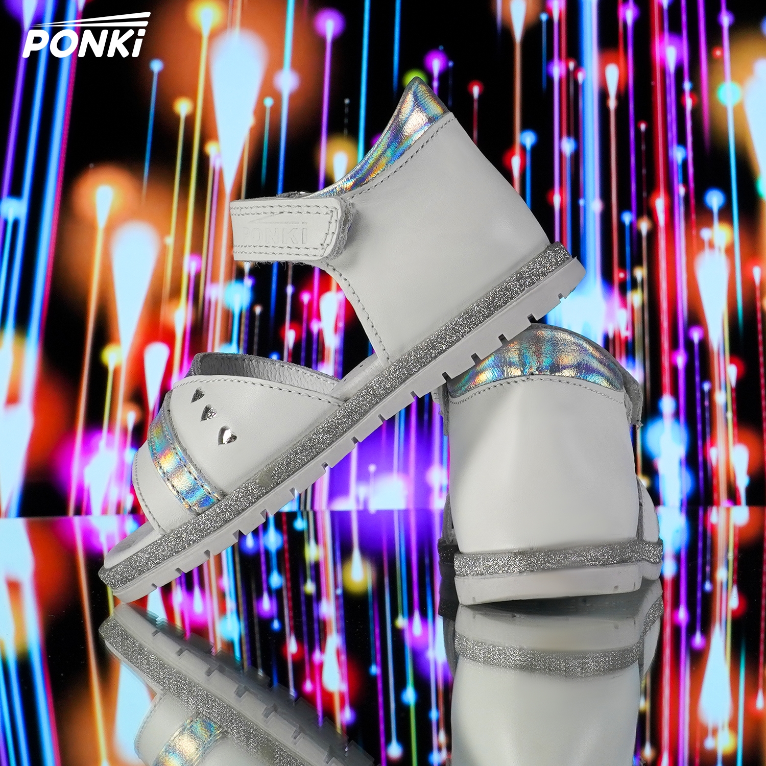 Baby sandals PONKI BORBOLETA White - PP546-2 - №21-25