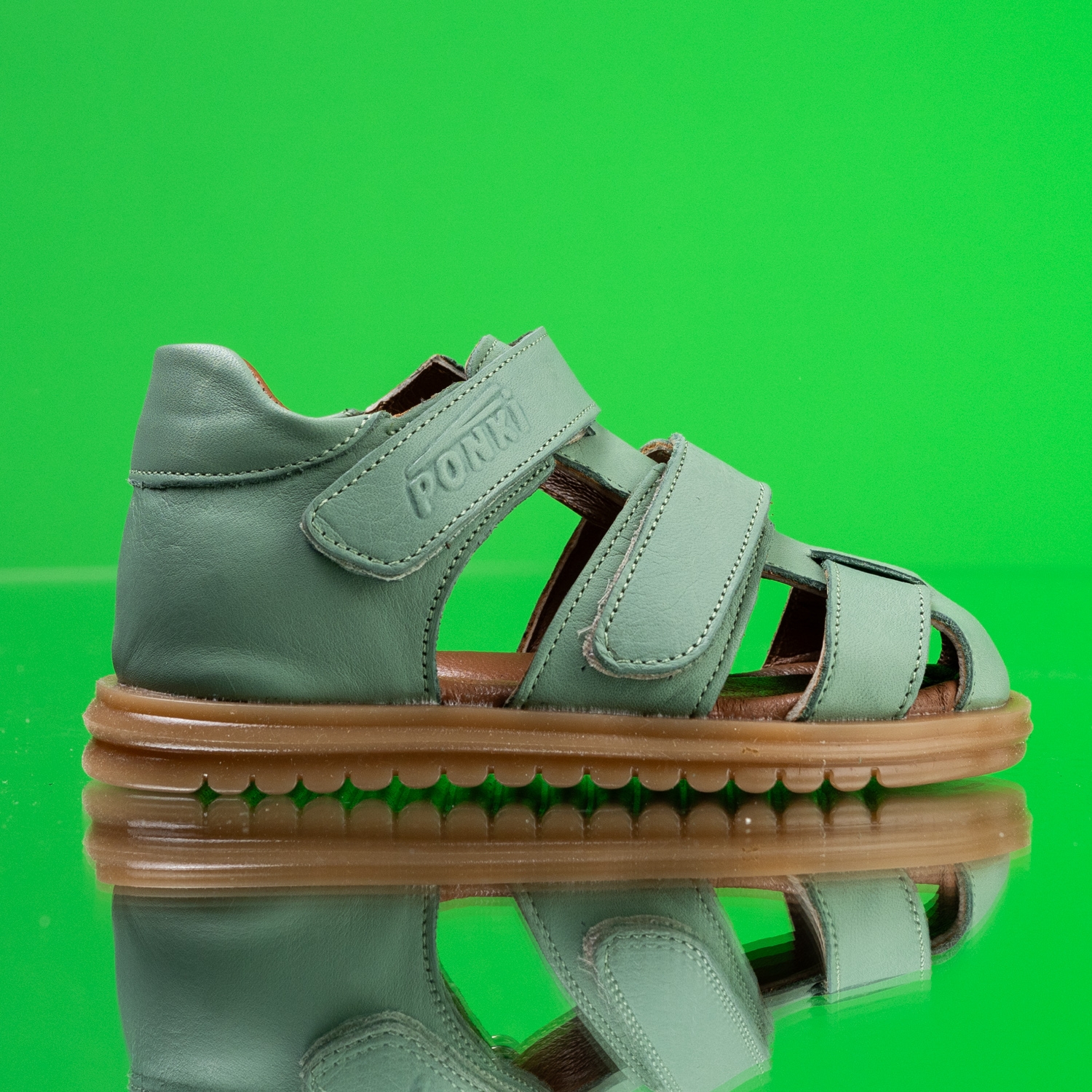Baby sandals PONKI Craft Green №19-25