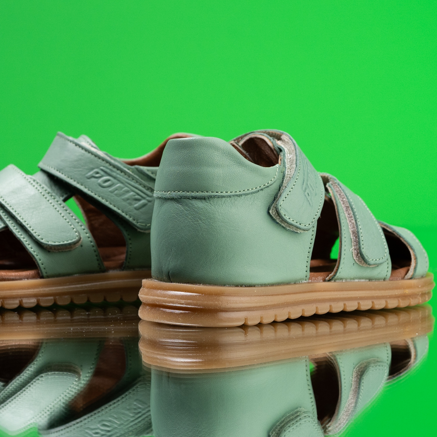 Baby sandals PONKI Craft Green №19-25