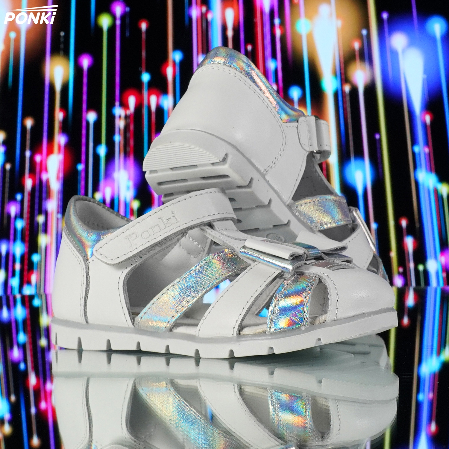 Baby sandals PONKI Glami Silver - B16-17 - №22-25