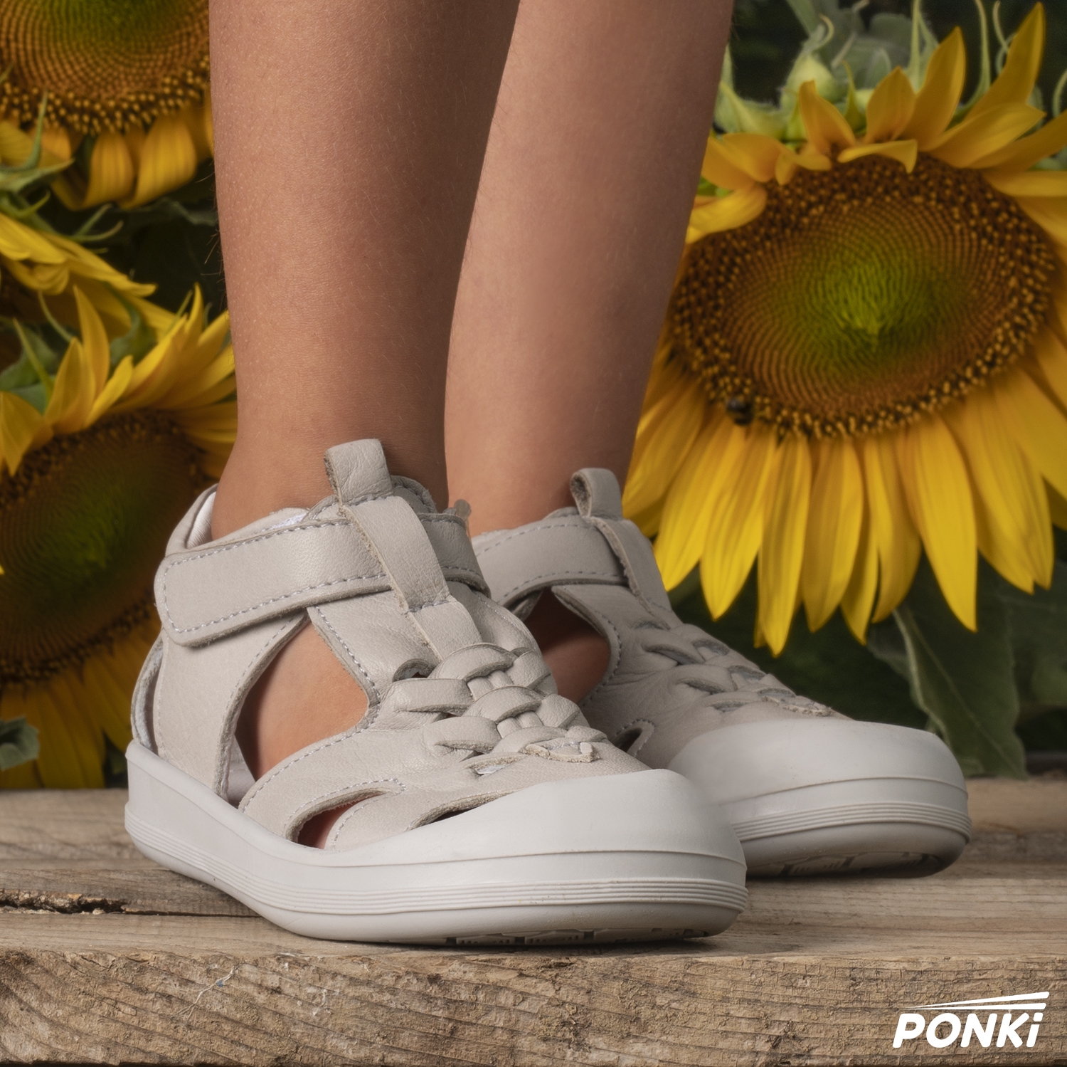 Baby sandals PONKI MANDER GREY №19-25