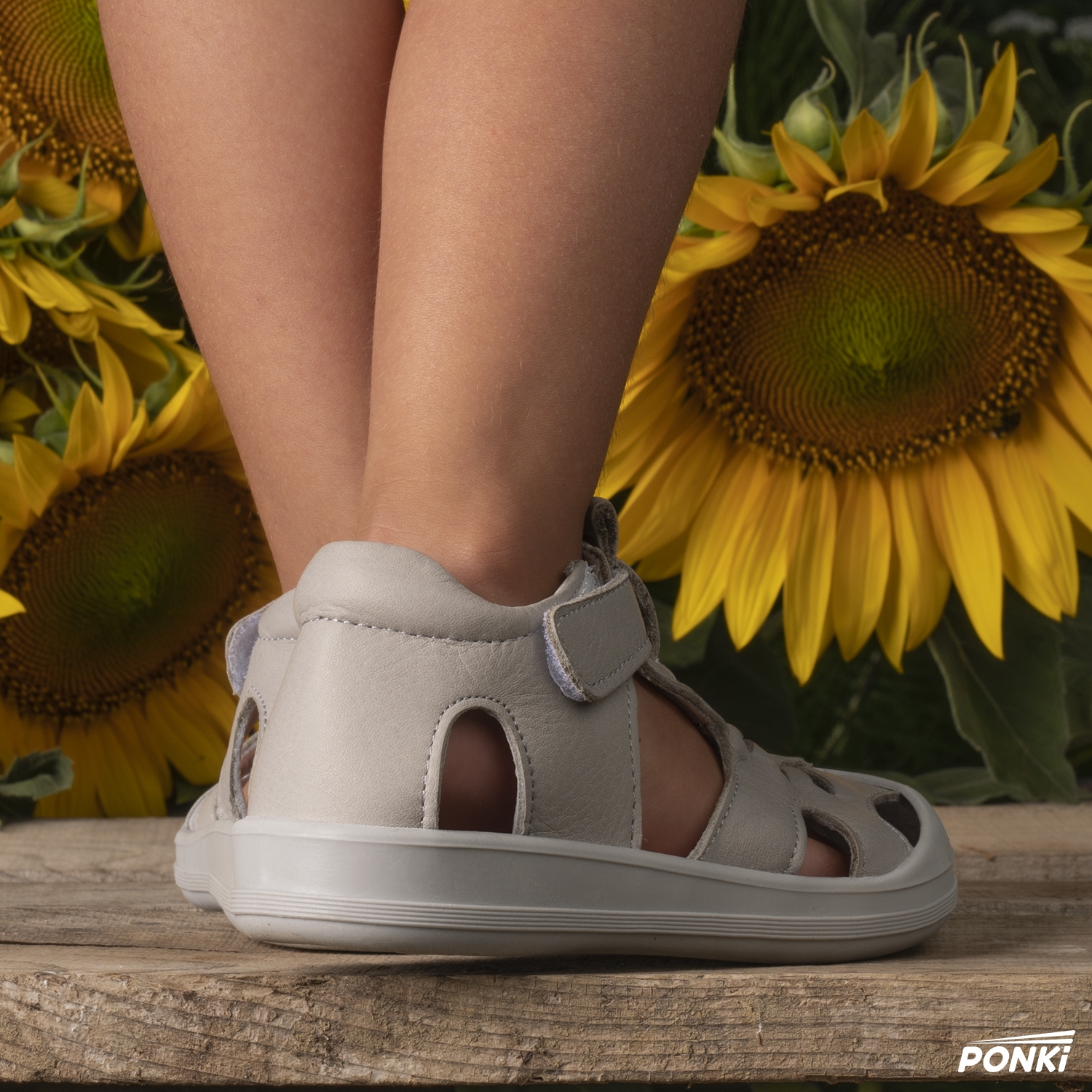 Baby sandals PONKI MANDER GREY №19-25