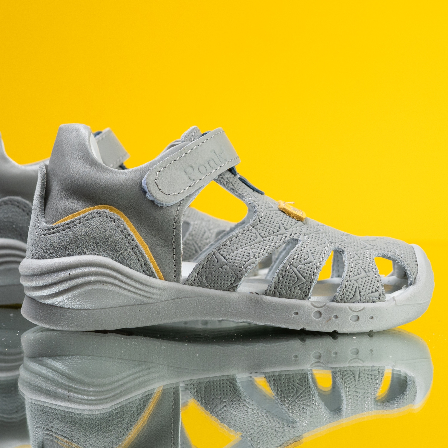 Baby sandals PONKI Optic Grey №19-25