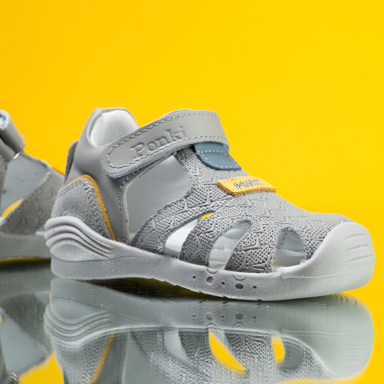 Baby sandals PONKI Optic Grey №19-25