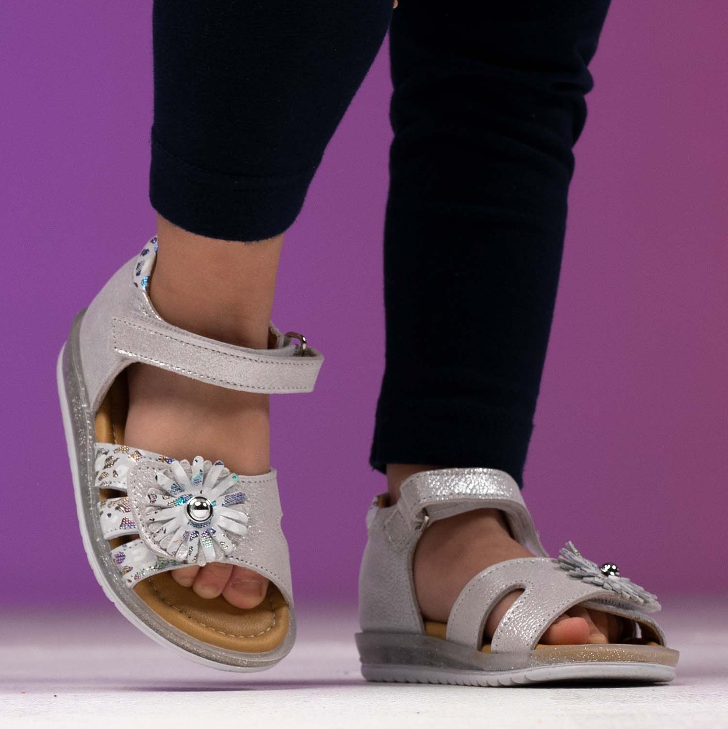 Baby sandals PONKI Queen Silver №22-25