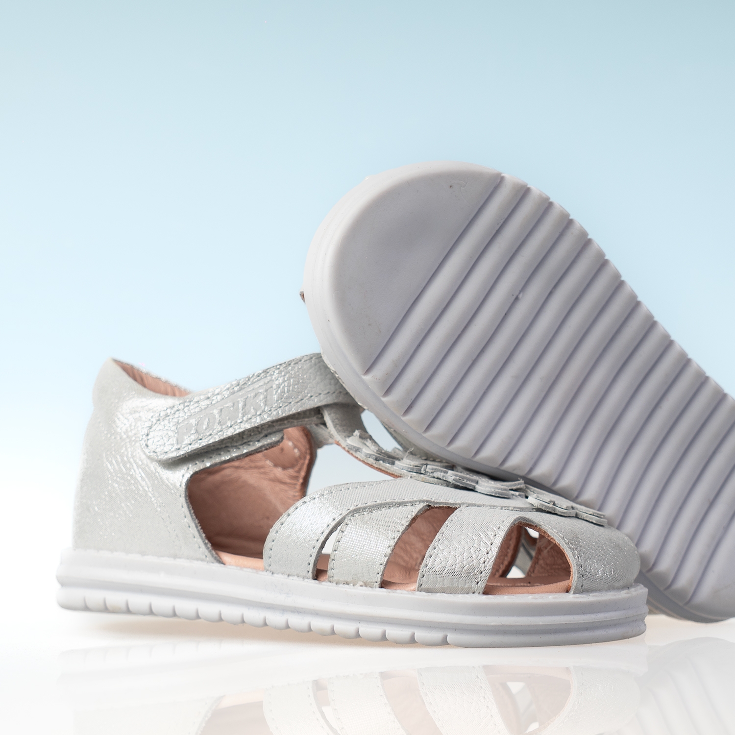 Baby sandals PONKI Roza Silver №19-25
