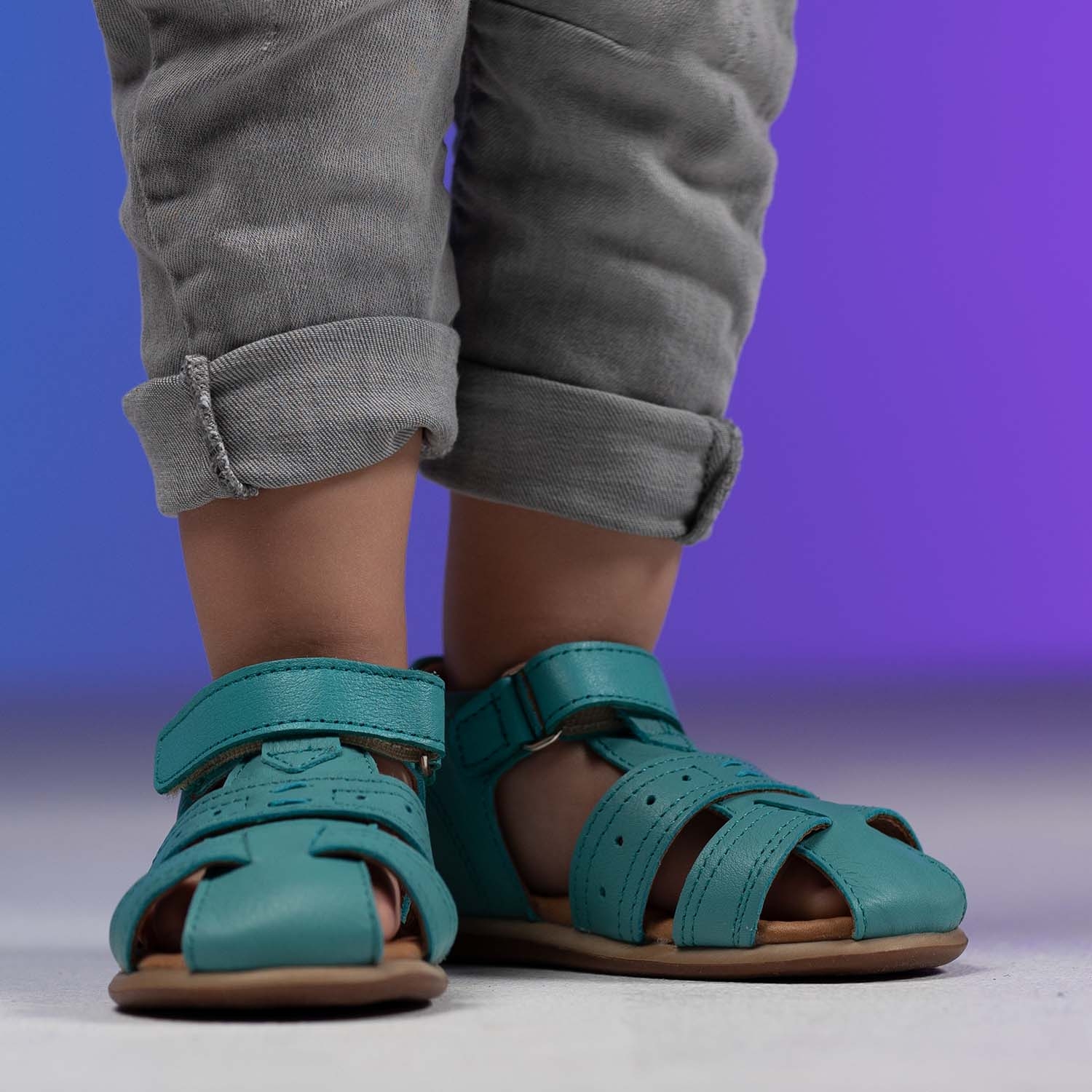 Baby sandals PONKI SARO Turqoise New №20-25