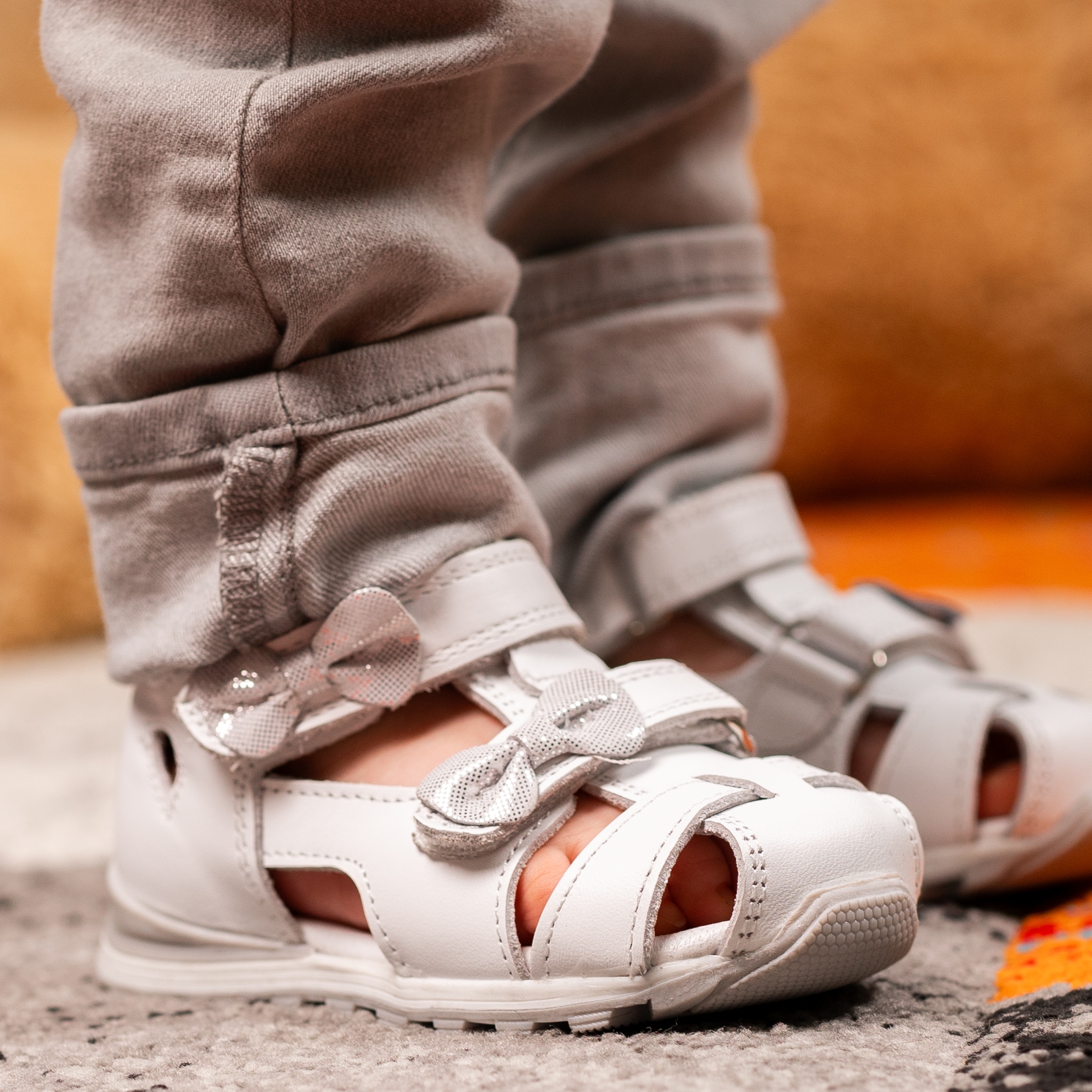 Baby sandals PONKI Saturn White №19-25